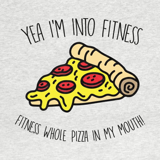 Yeah I'm Into Fitness.. Fitness Whole Pizza In My Mouth - Gym Fitness Workout by fromherotozero